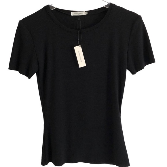 Samantha Eng Mini Textured Knit Short Sleeve Tee P - Picture 1 of 9